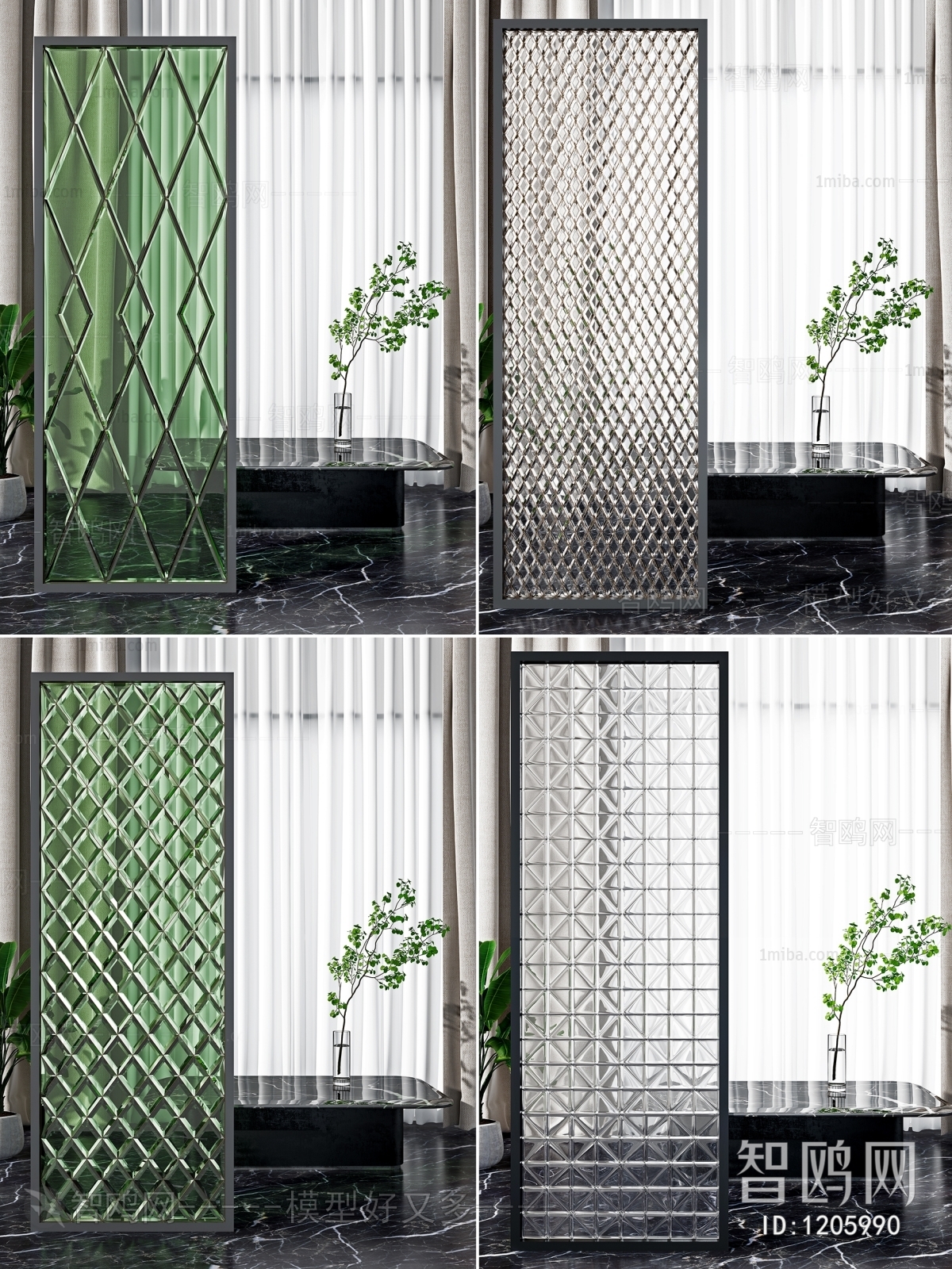 Modern Glass Screen Partition