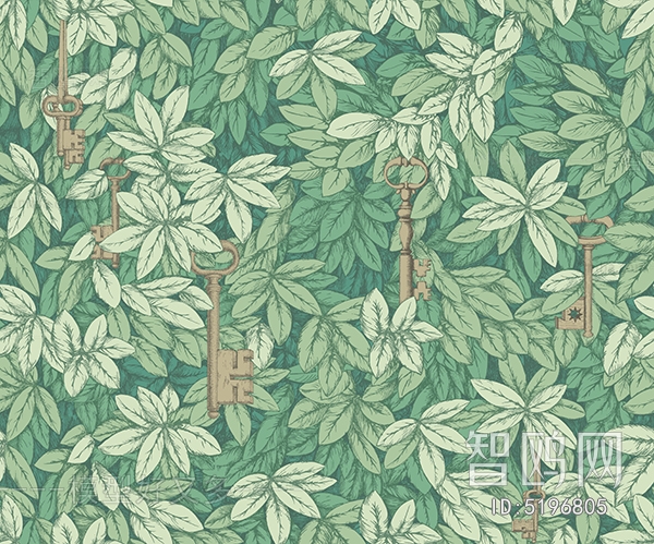 Animal And Plant Pattern Wallpaper