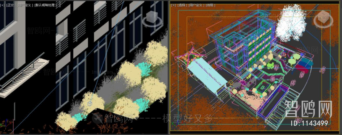 Modern Architectural Bird's-eye View Planning