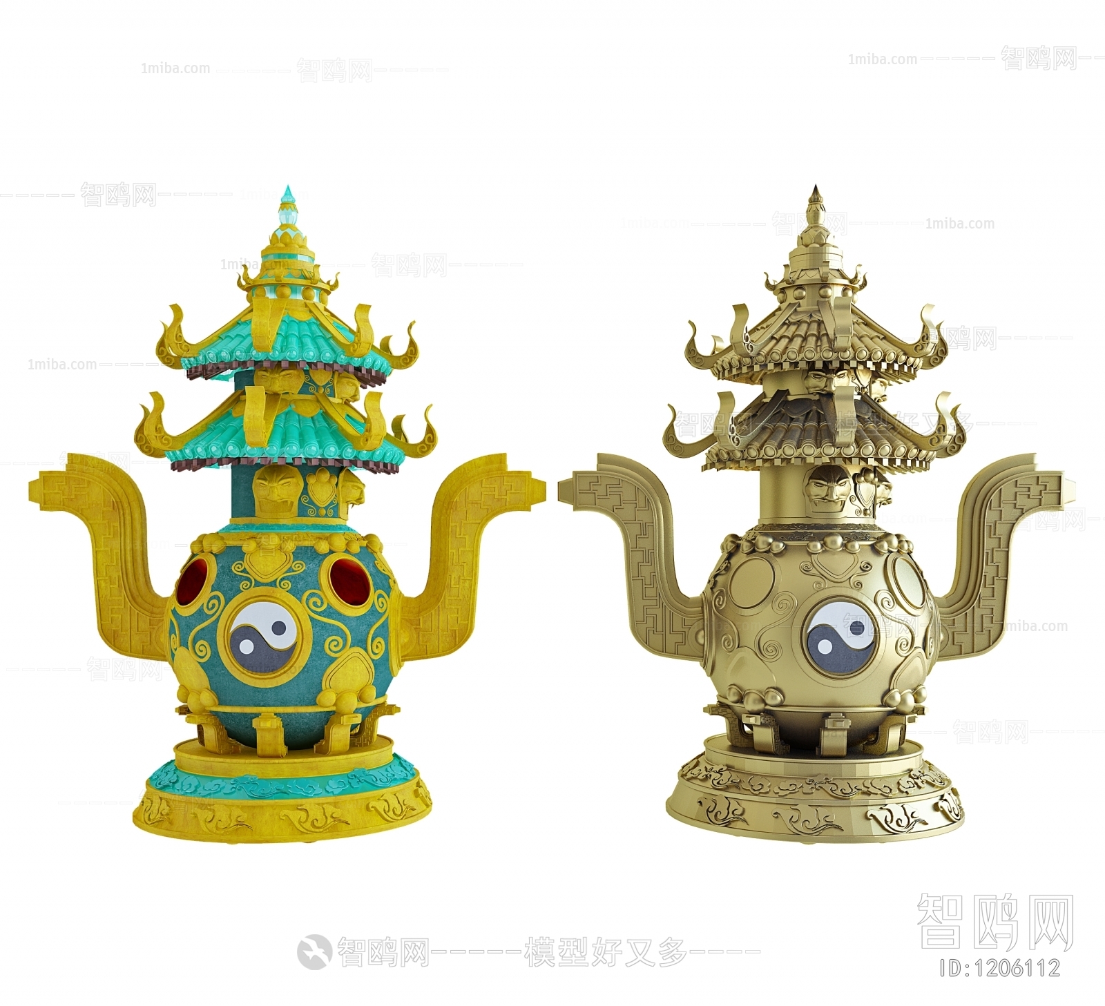 Chinese Style Decorative Set