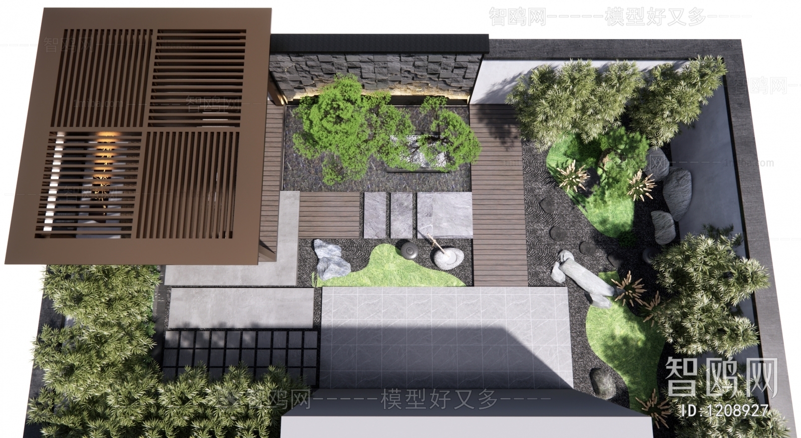 New Chinese Style Courtyard/landscape