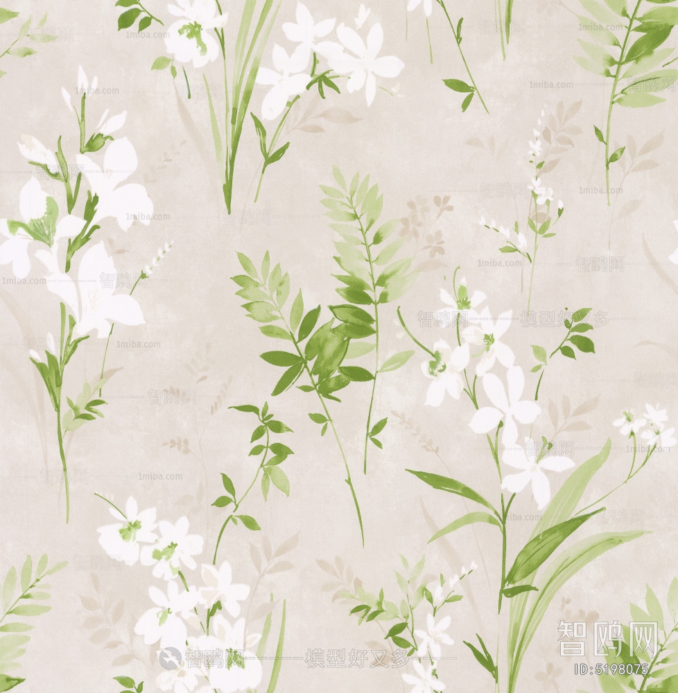 Animal And Plant Pattern Wallpaper