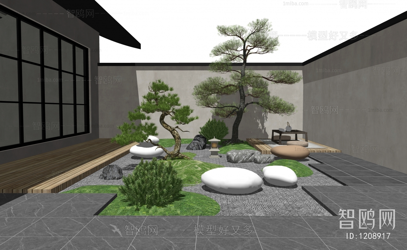 New Chinese Style Courtyard/landscape