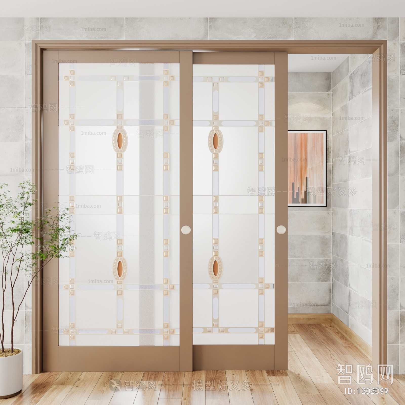 Simple European Style Sliding Door