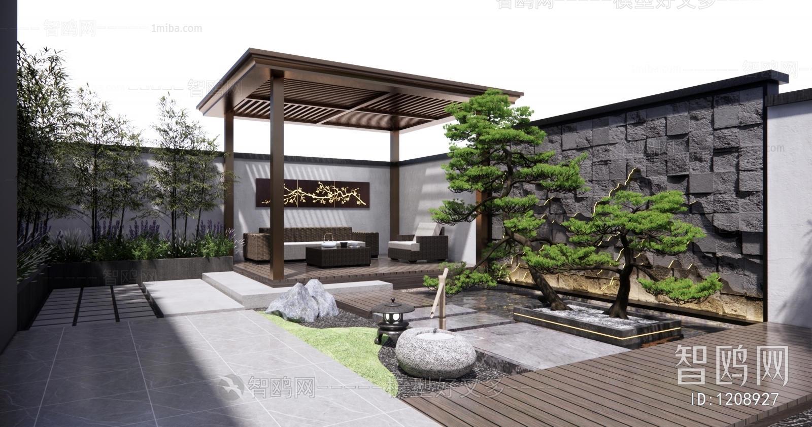 New Chinese Style Courtyard/landscape