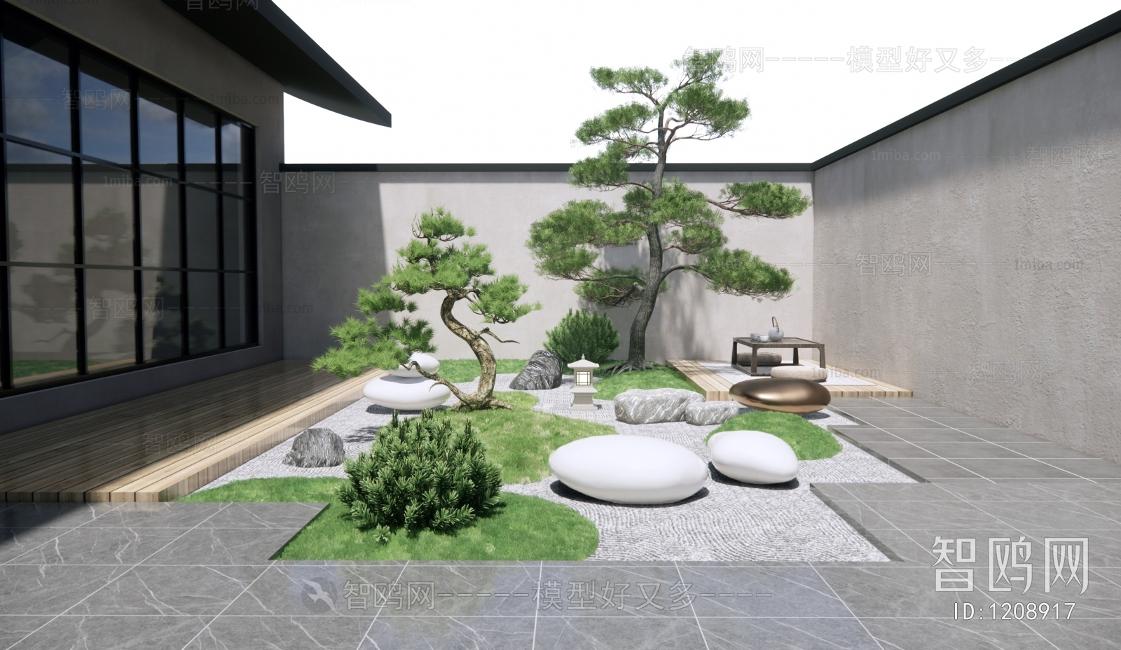 New Chinese Style Courtyard/landscape