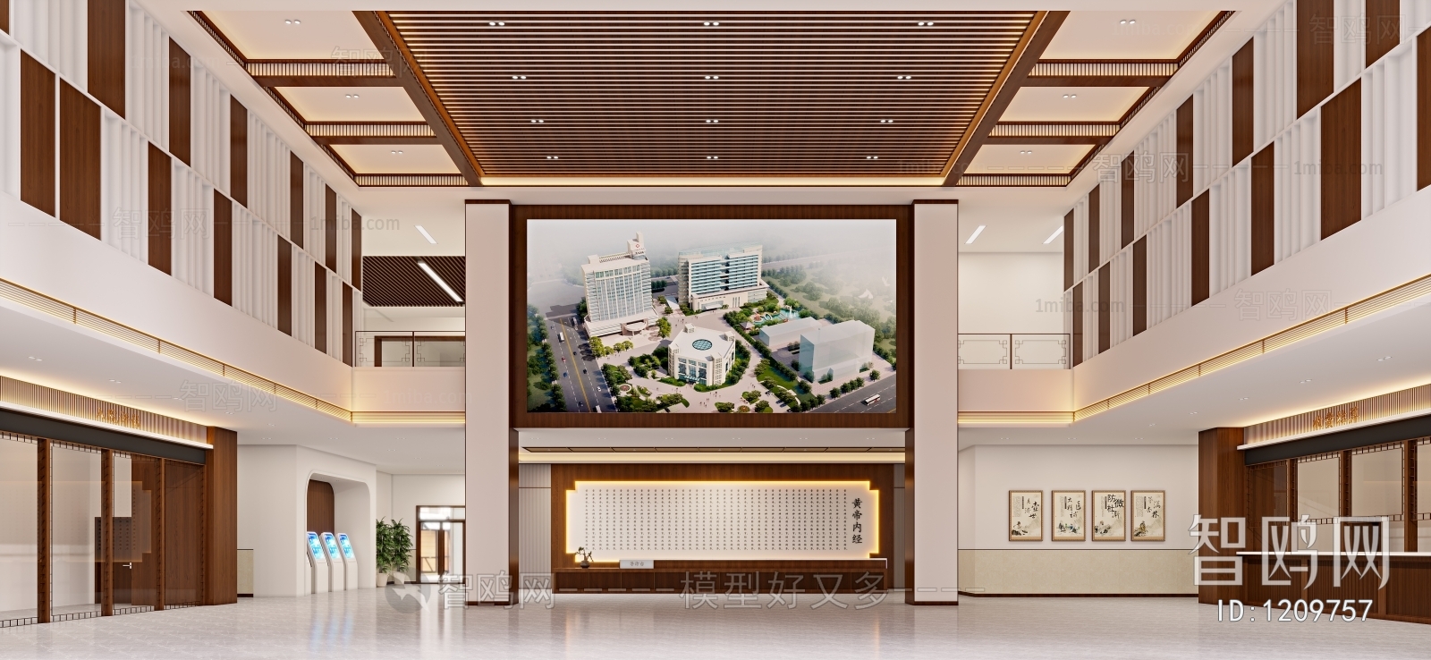 新中式医院大厅