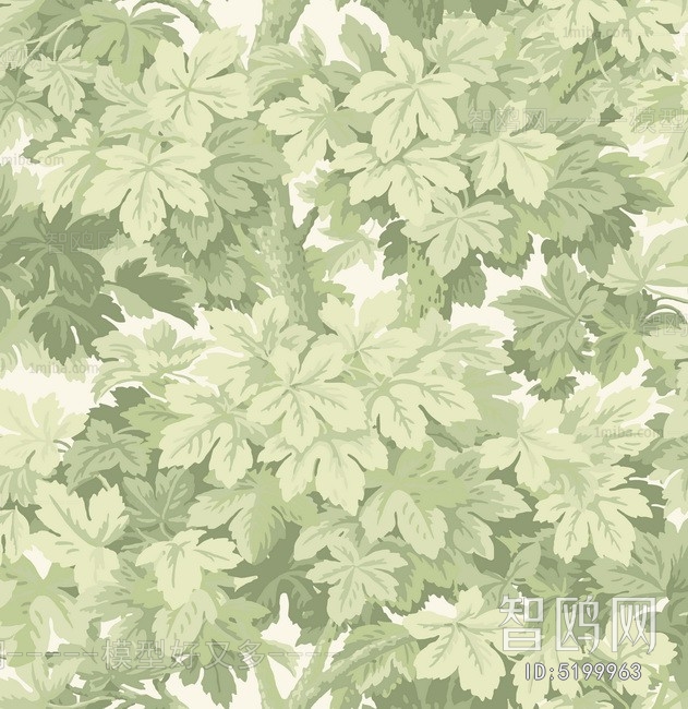 Animal And Plant Pattern Wallpaper