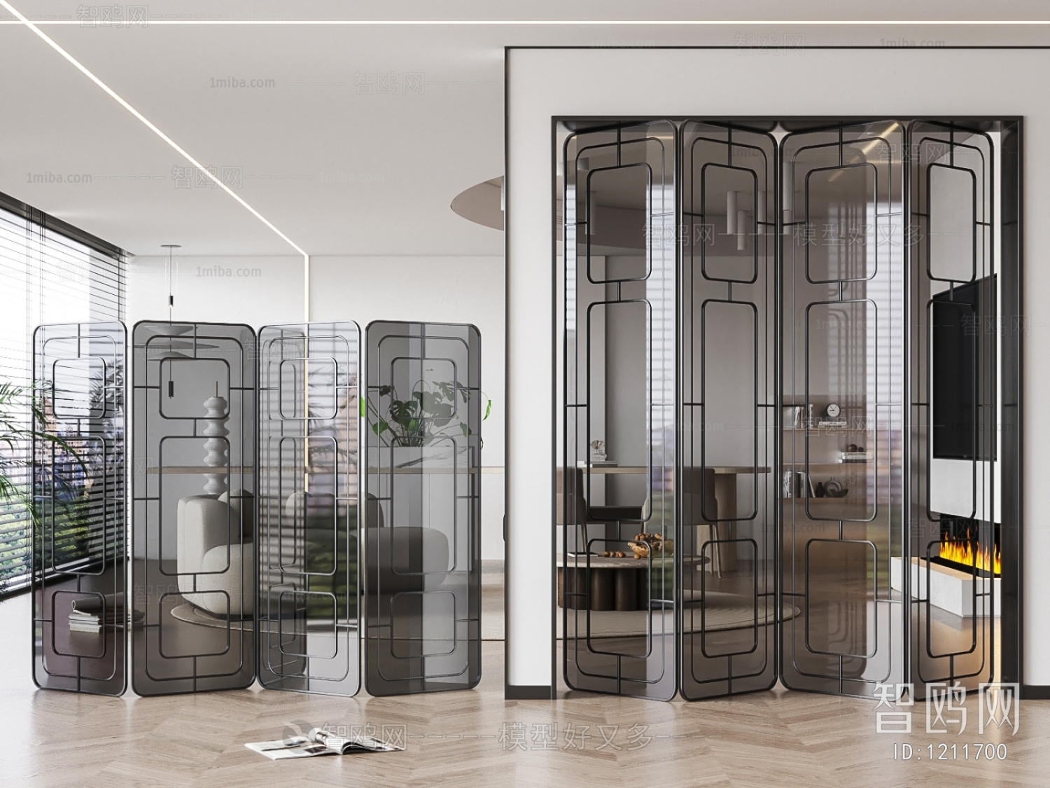 Modern Glass Screen Partition