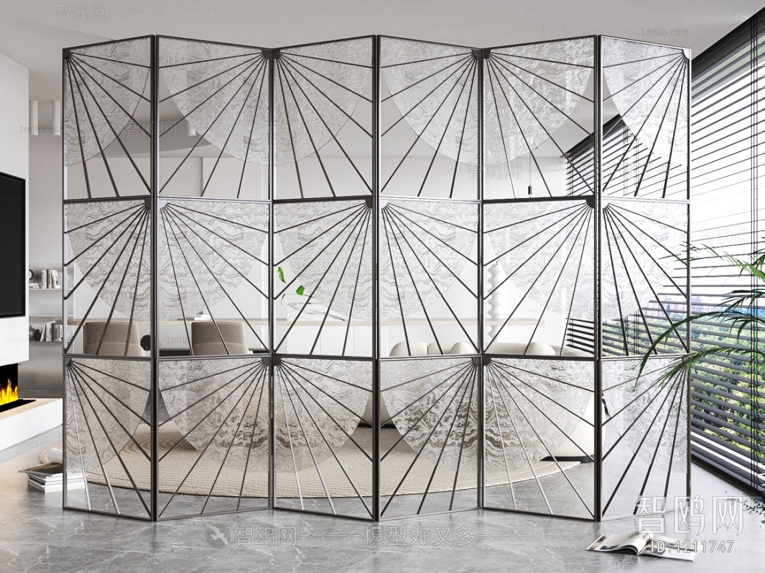 Modern Glass Screen Partition