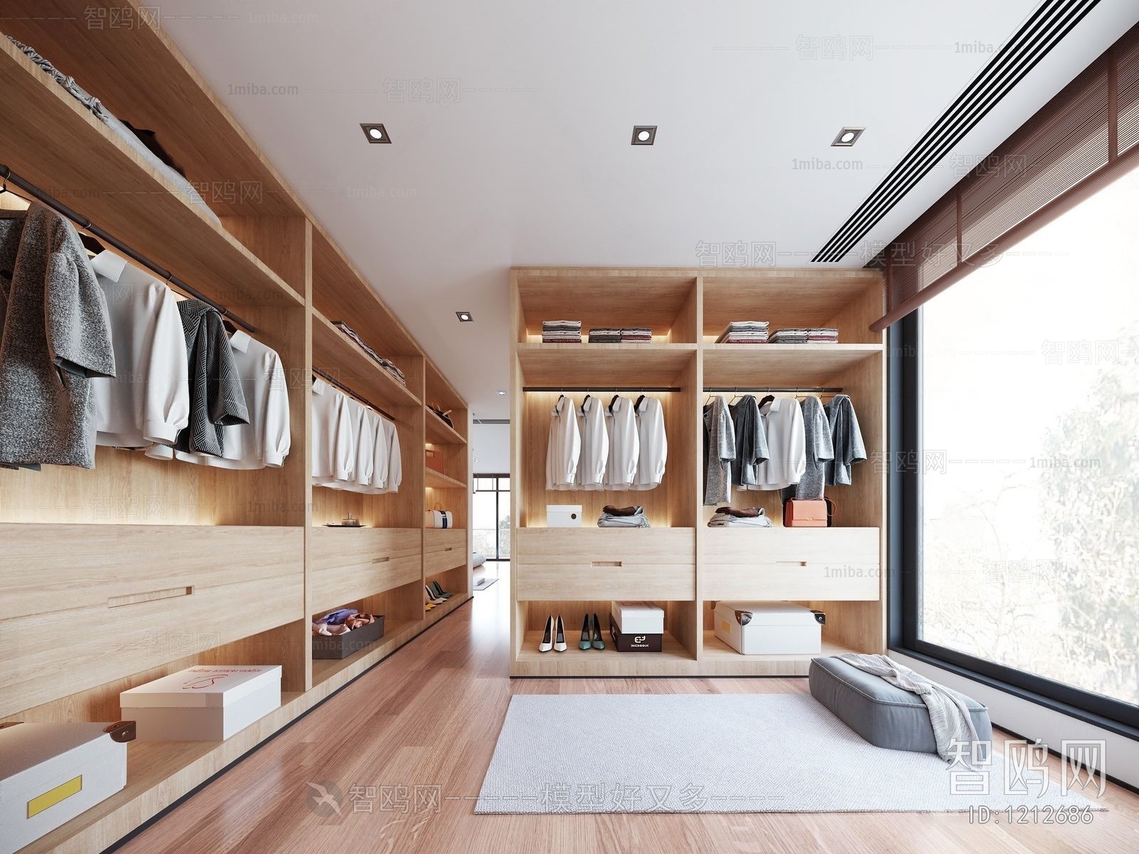 Nordic Style Clothes Storage Area