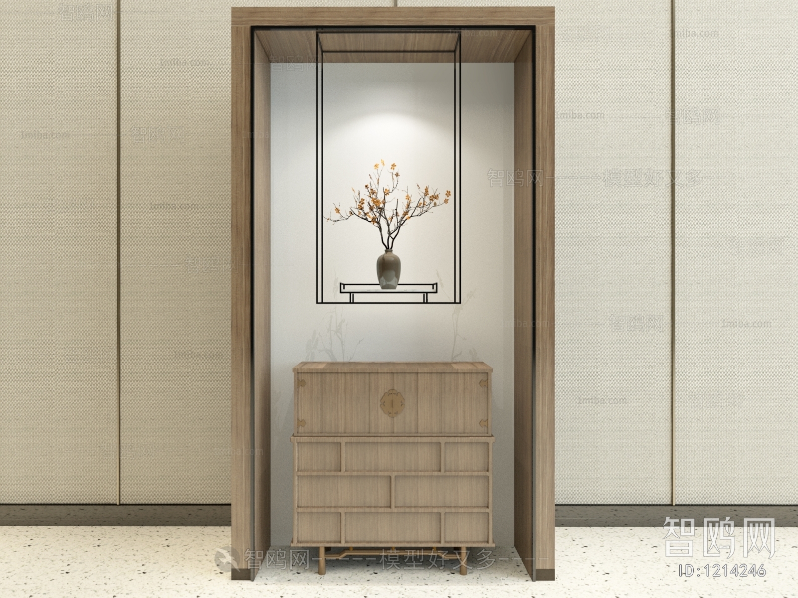 New Chinese Style Side Cabinet/Entrance Cabinet