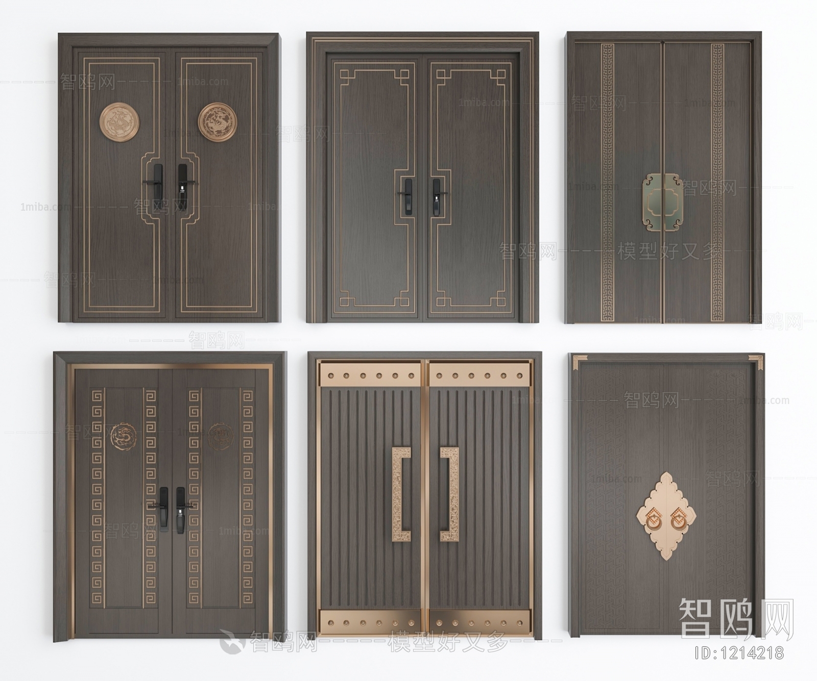 New Chinese Style Double Door