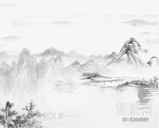 新中式山水画