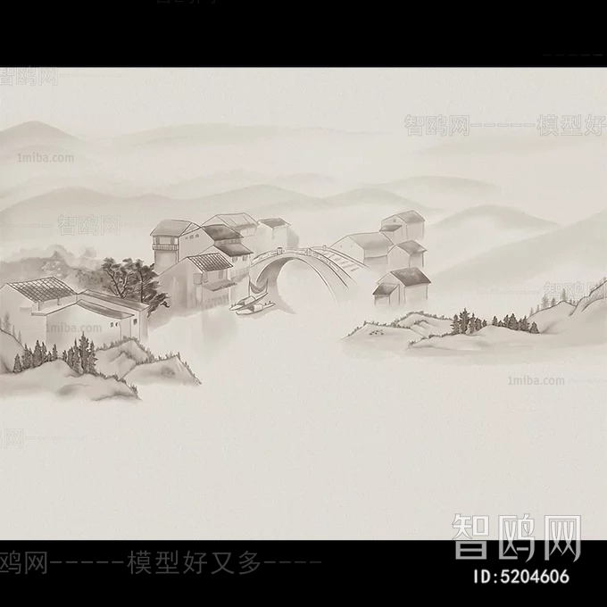 新中式山水画