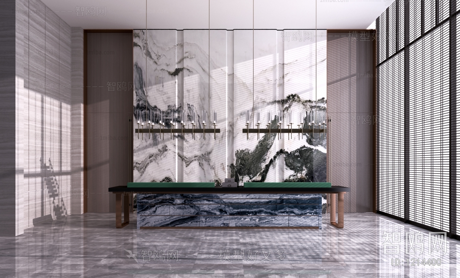 New Chinese Style Office Reception Desk