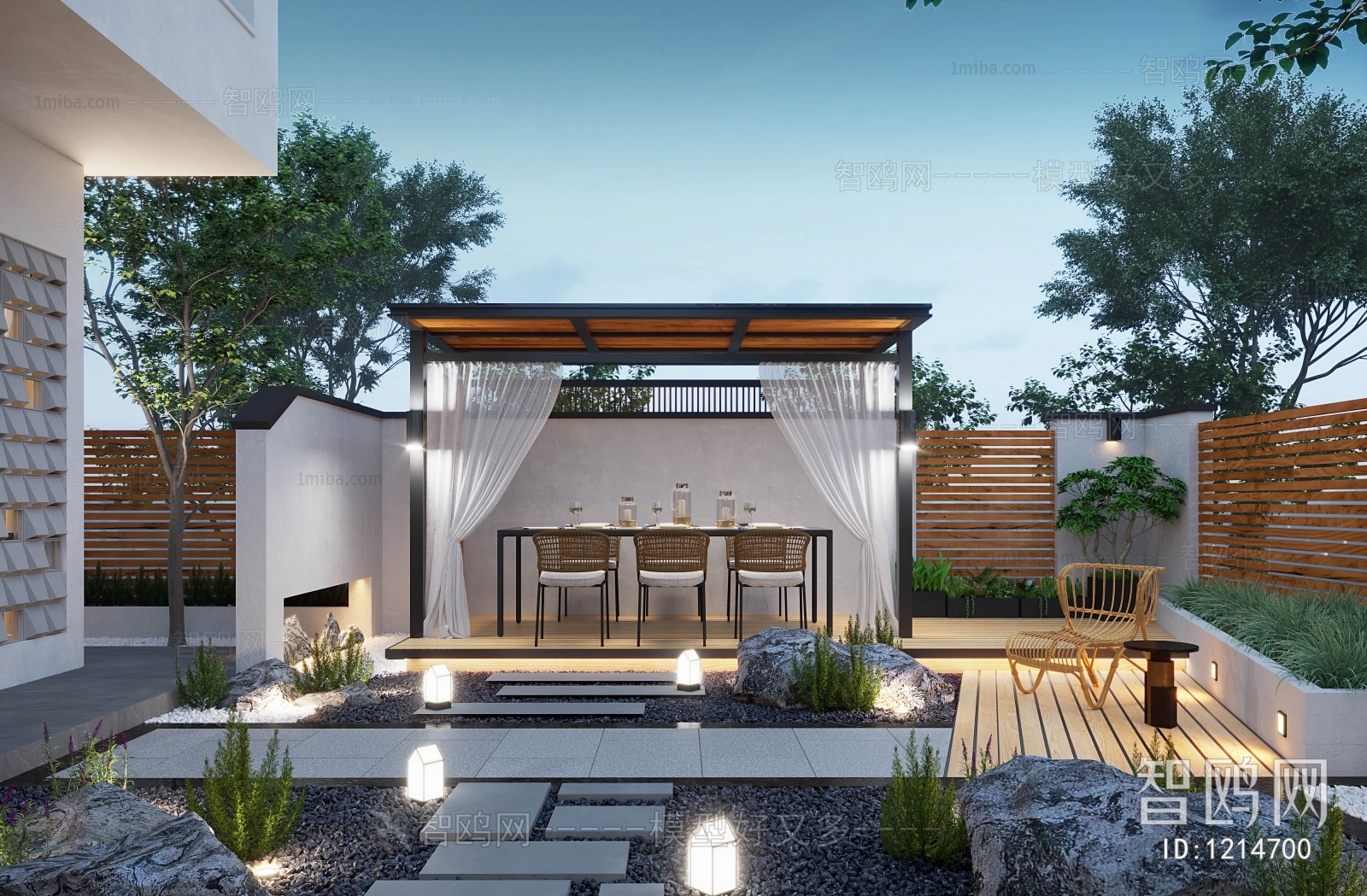 Modern Courtyard/landscape