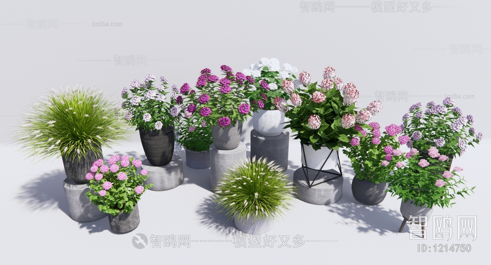 现代花卉盆栽花盆