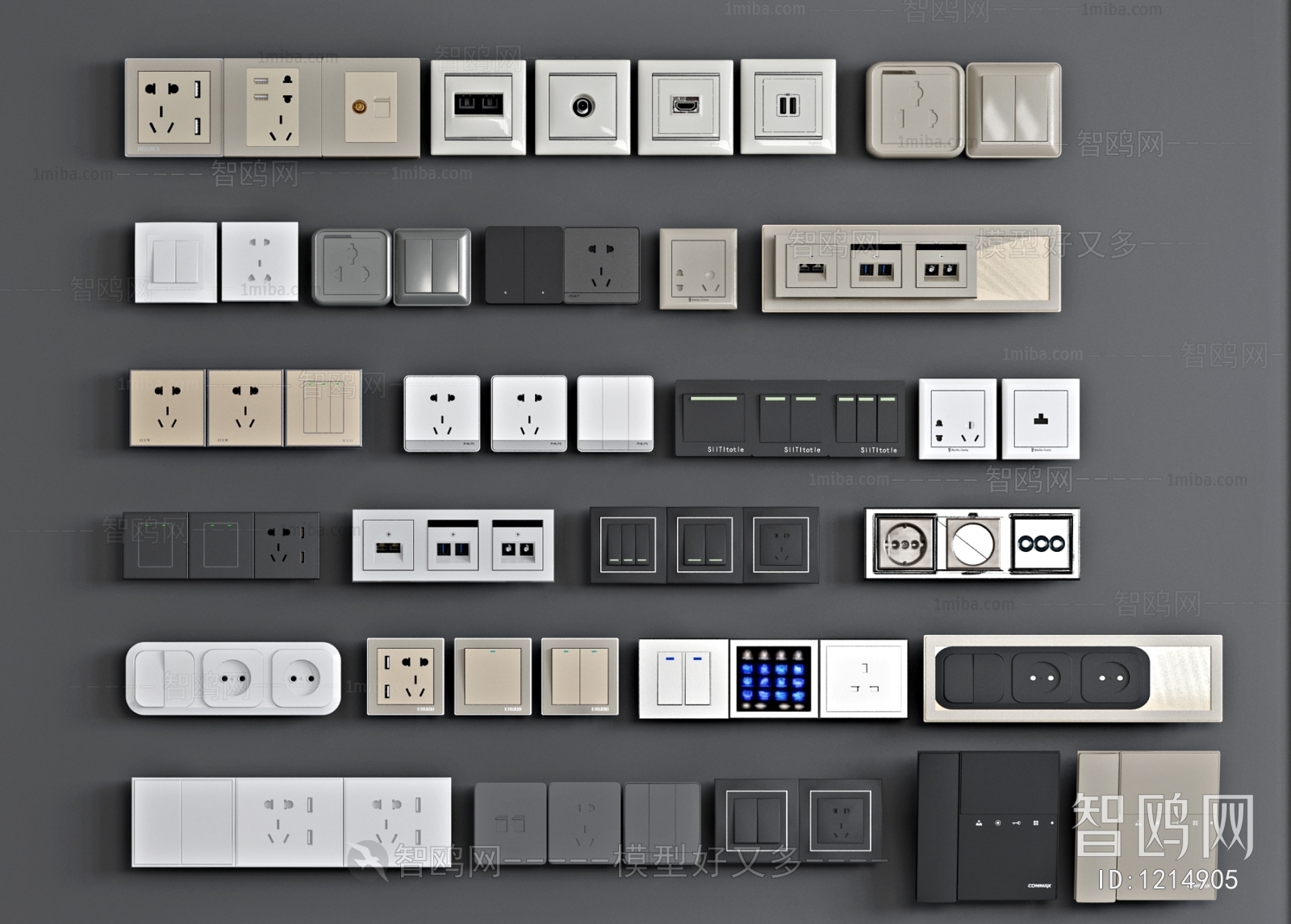 Modern Switch Socket Panel