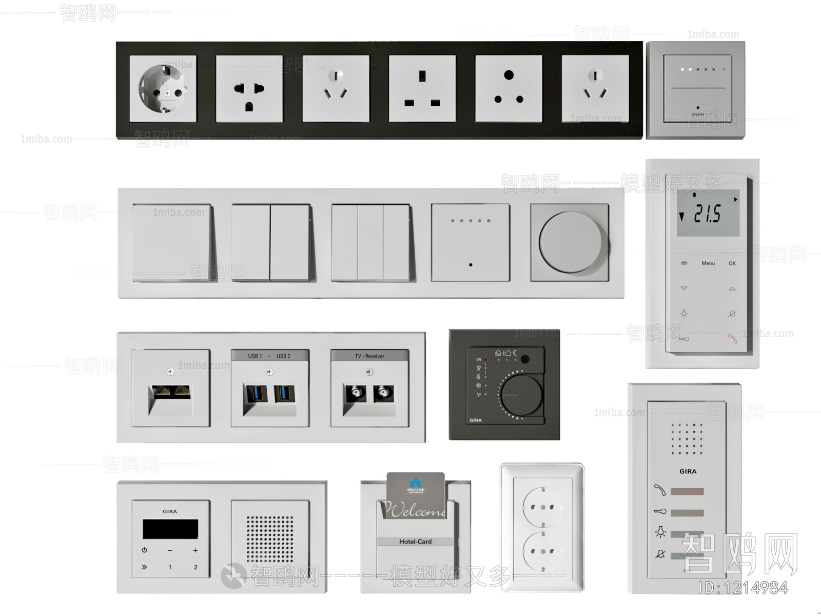 Modern Switch Socket Panel