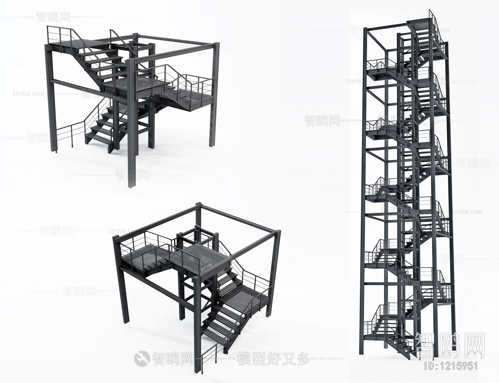 Industrial Style Stair Balustrade/elevator