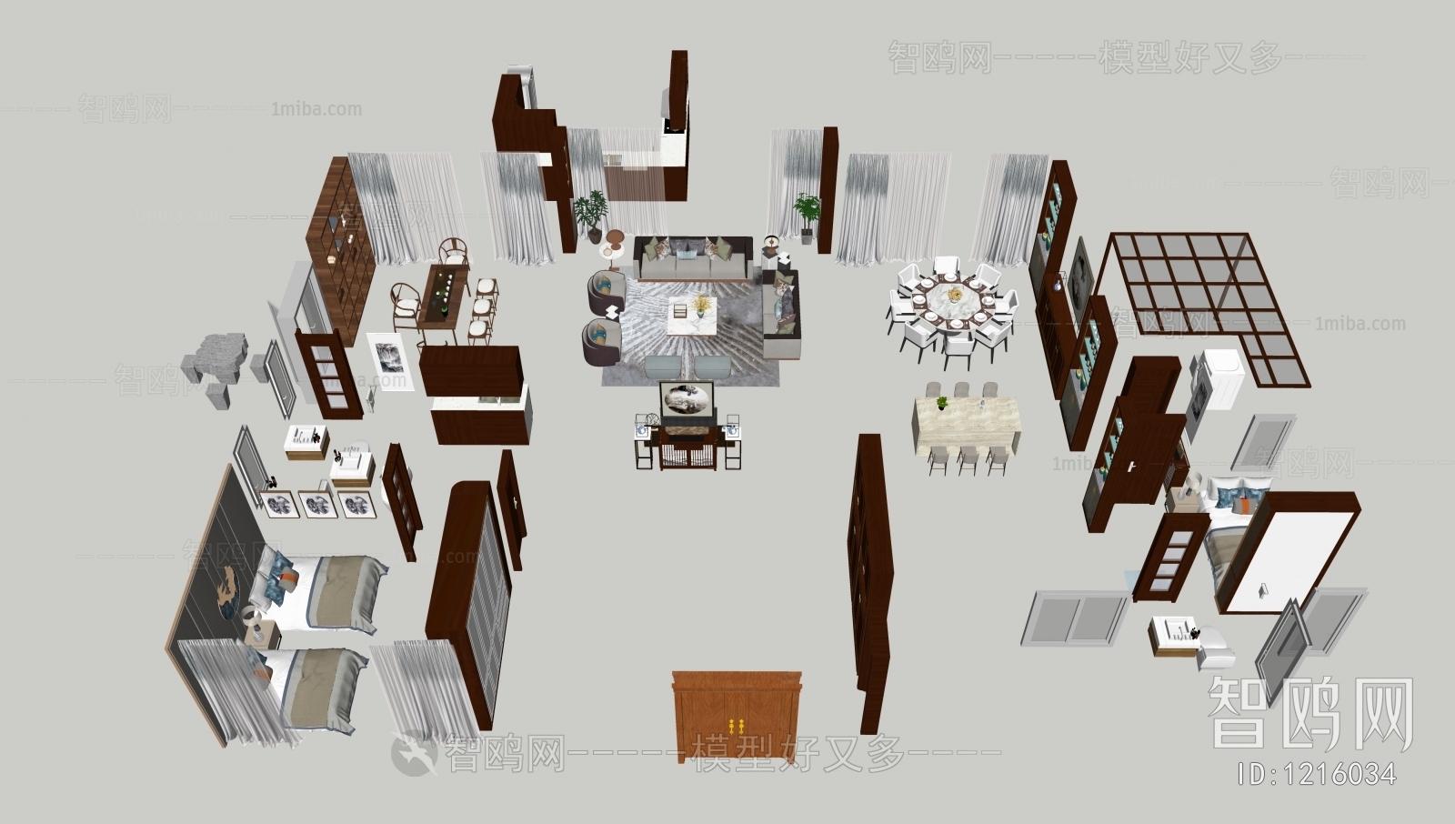 中式家具大全组合沙发餐桌椅
