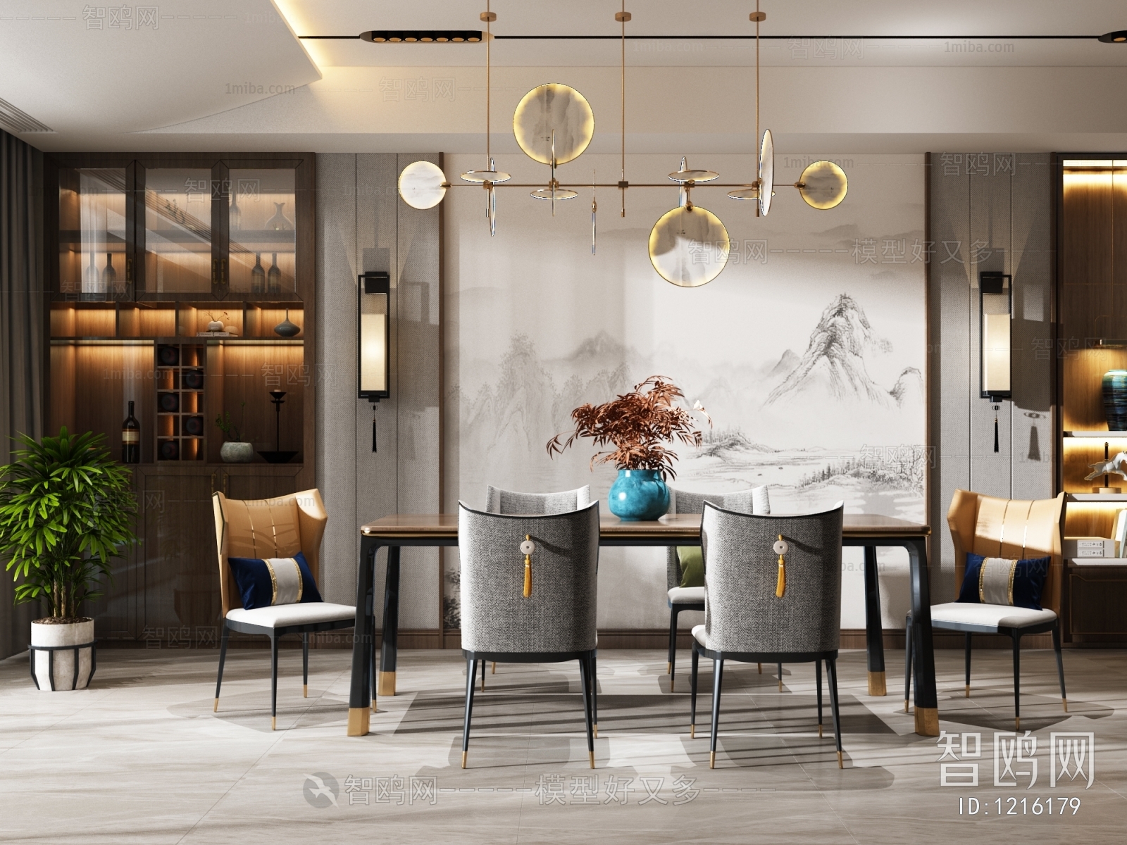 New Chinese Style Dining Room