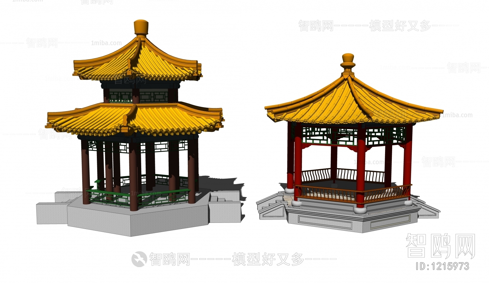 Chinese Style Ancient Architectural Buildings