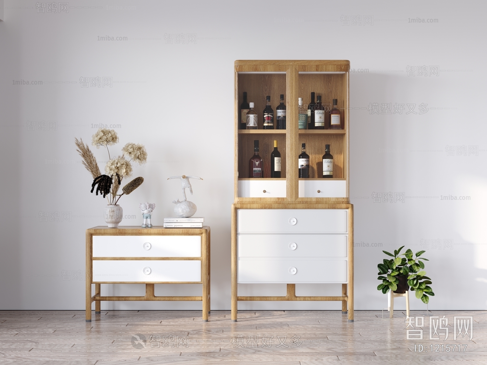 Nordic Style Wine Cabinet