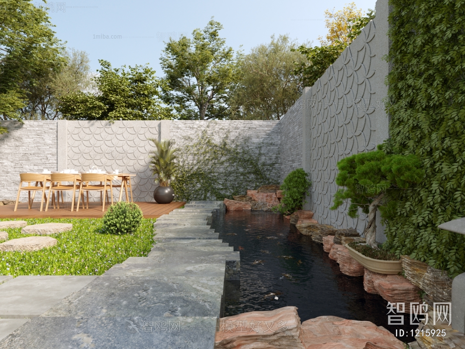 New Chinese Style Courtyard/landscape