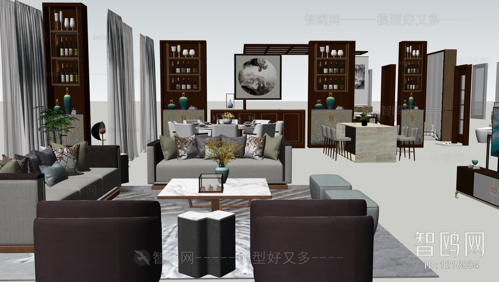 中式家具大全组合沙发餐桌椅