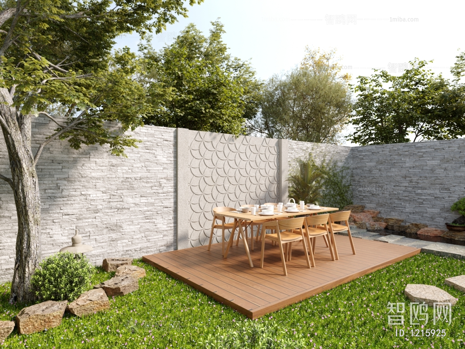 New Chinese Style Courtyard/landscape