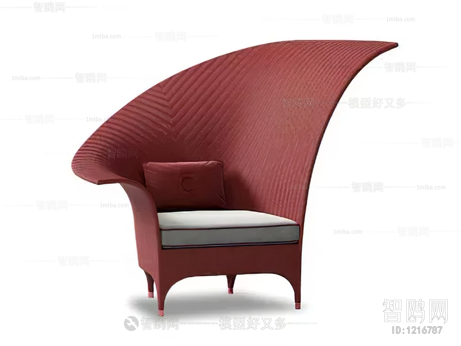 现代个性休闲椅3D模型下载
