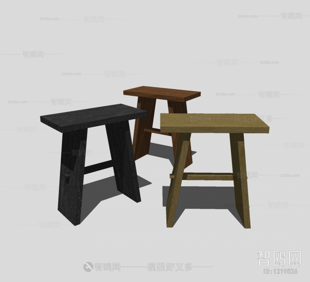 现代实木凳子