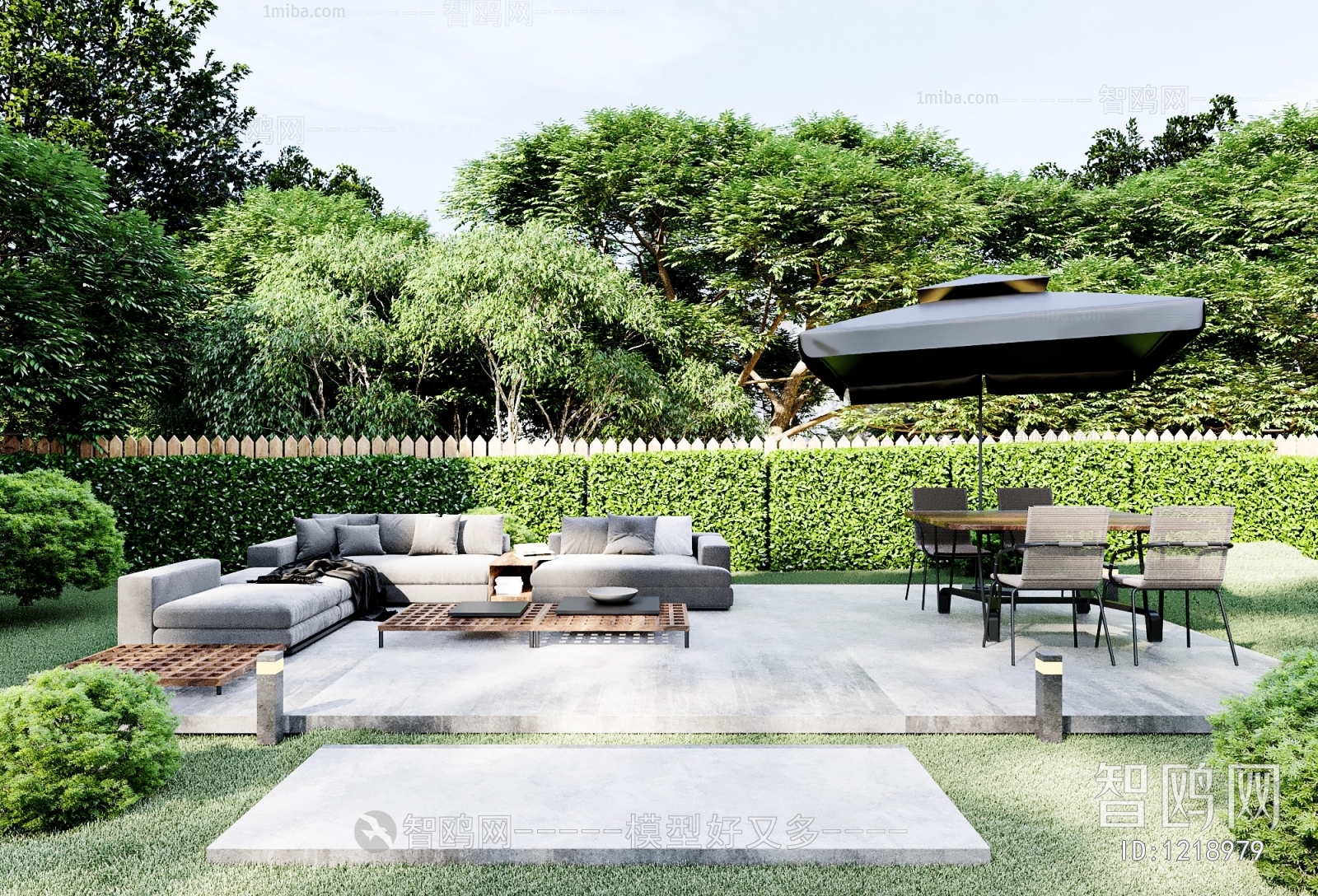 Modern Courtyard/landscape