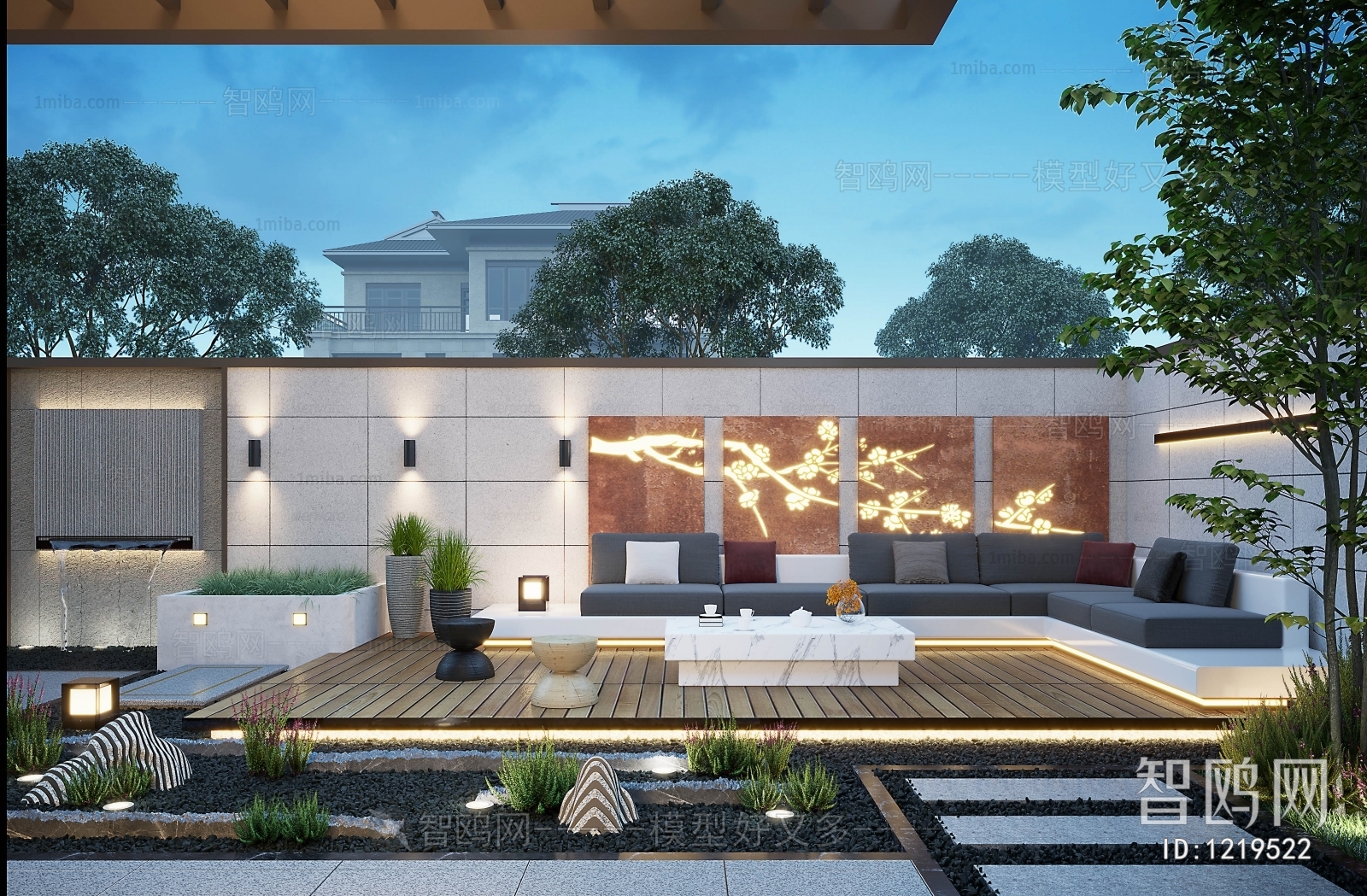 Modern Courtyard/landscape