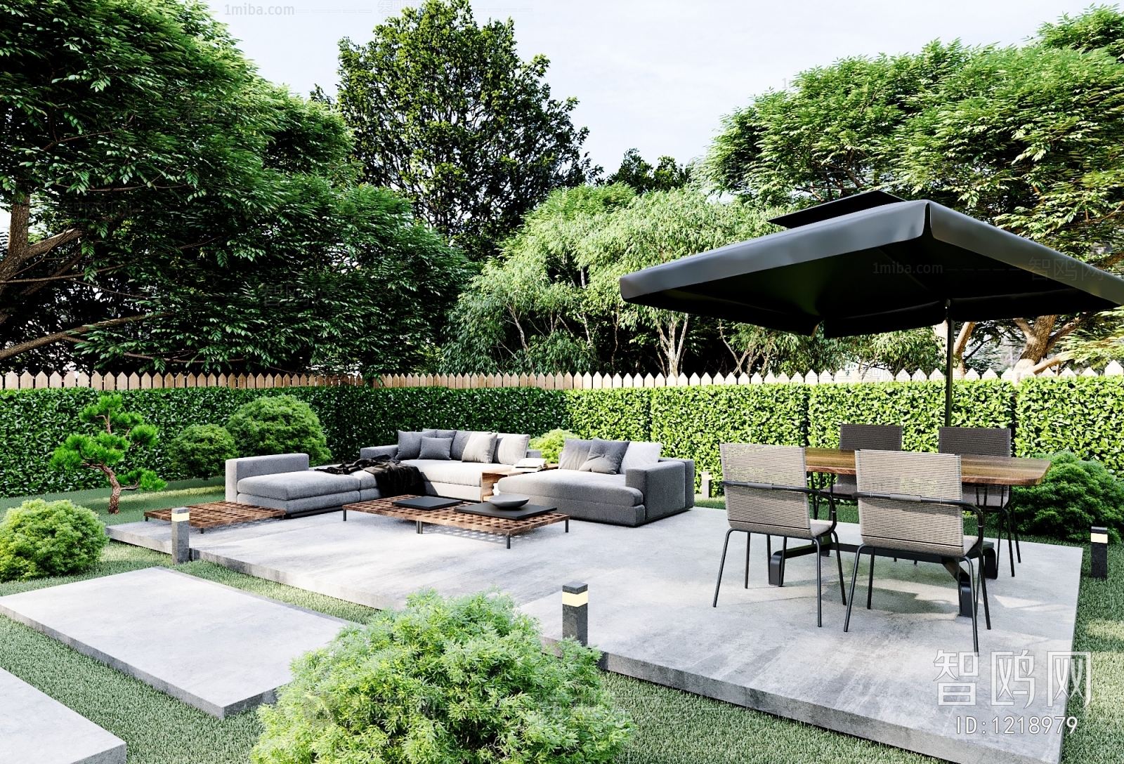 Modern Courtyard/landscape