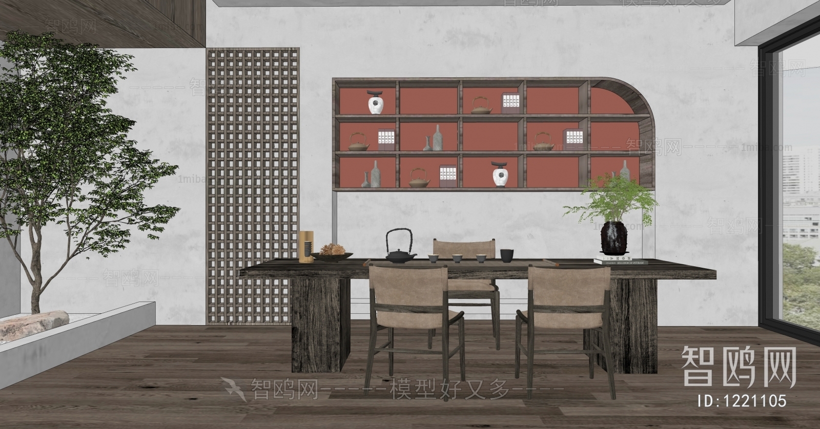 Wabi-sabi Style Tea House