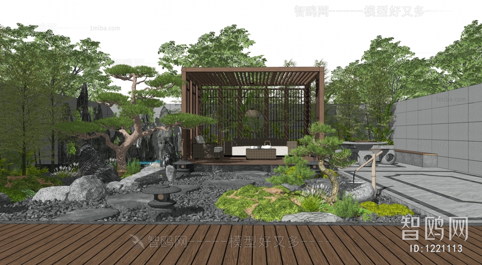 New Chinese Style Courtyard/landscape