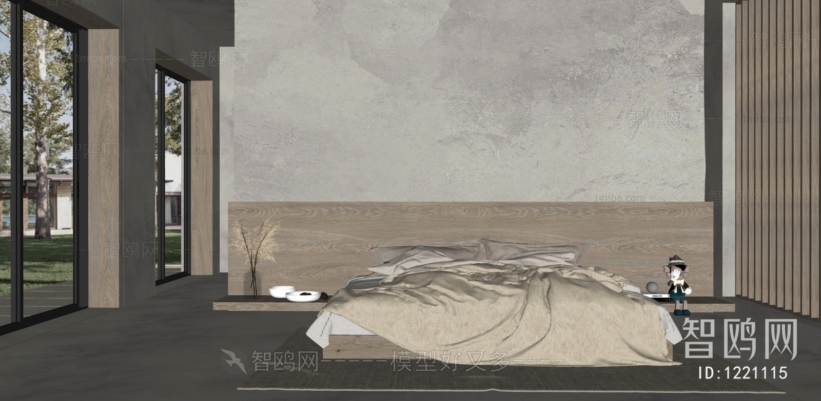 Wabi-sabi Style Bedroom