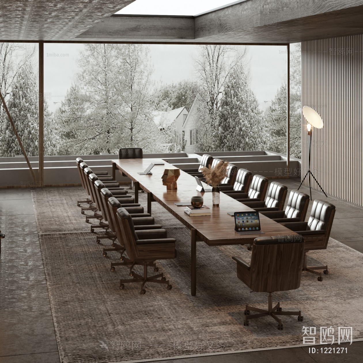 Wabi-sabi Style Meeting Room