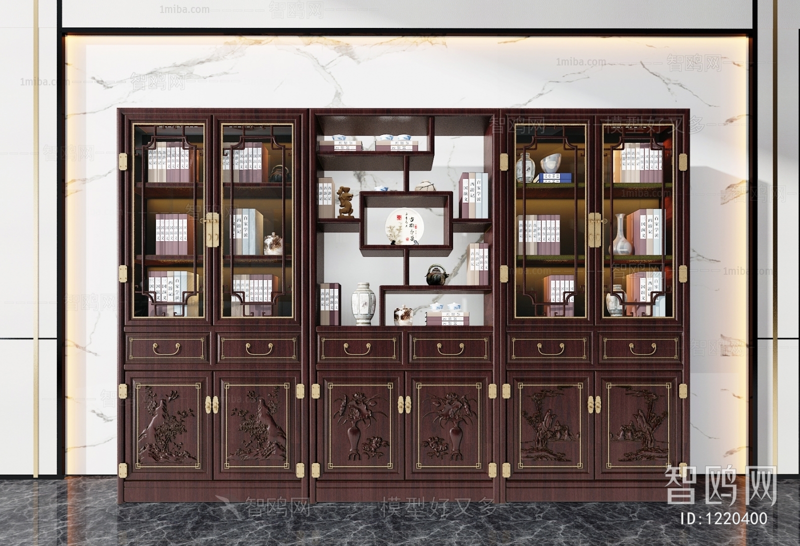 Chinese Style Bookcase