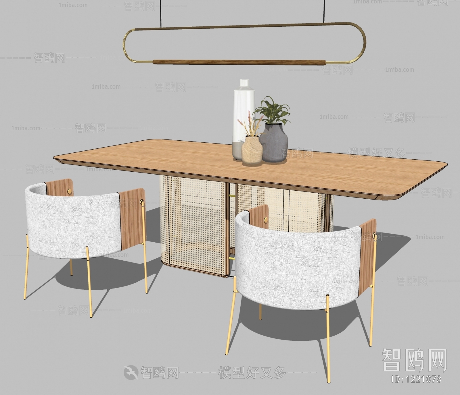 Wabi-sabi Style Dining Table And Chairs