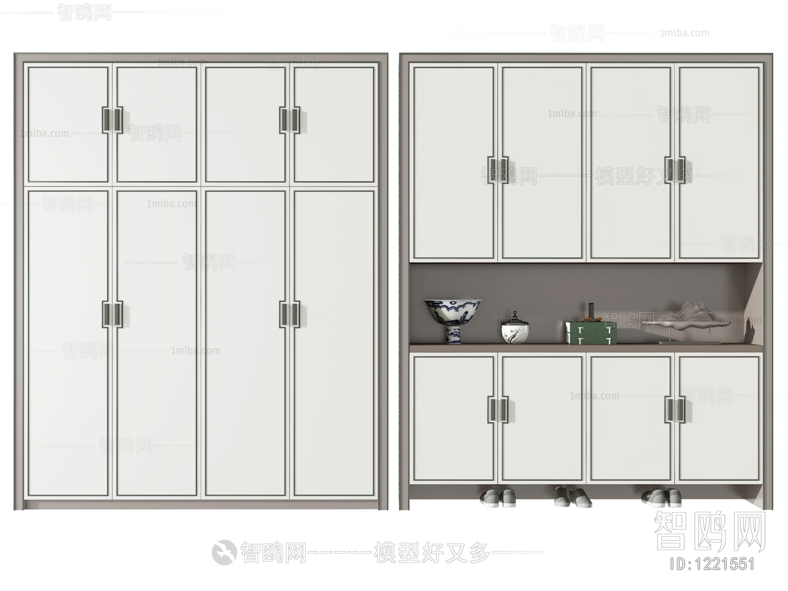 New Chinese Style Shoe Cabinet