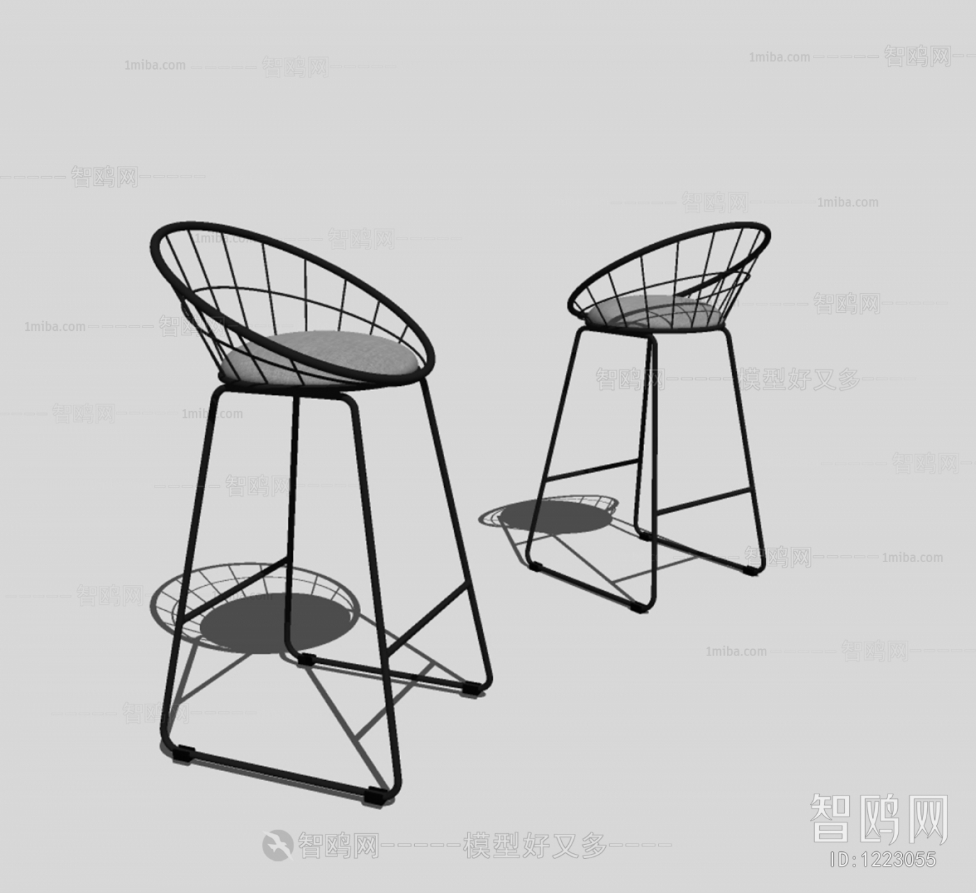 Industrial Style Bar Chair