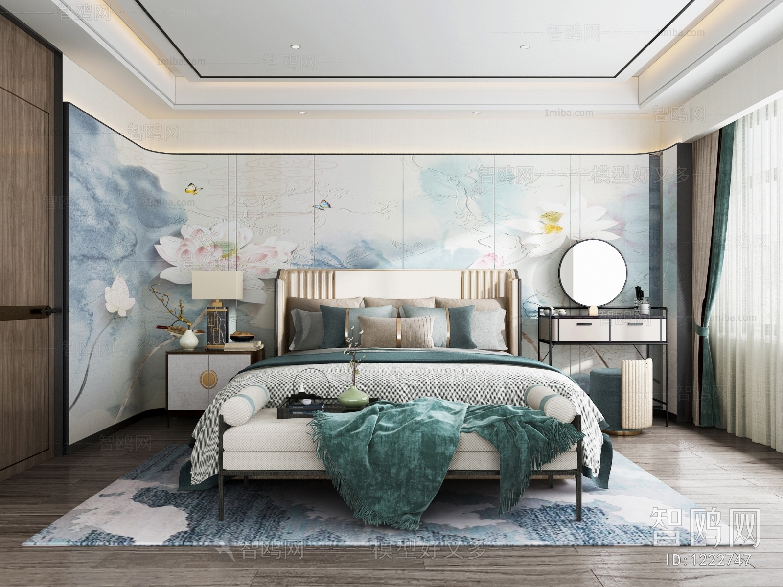 New Chinese Style Bedroom