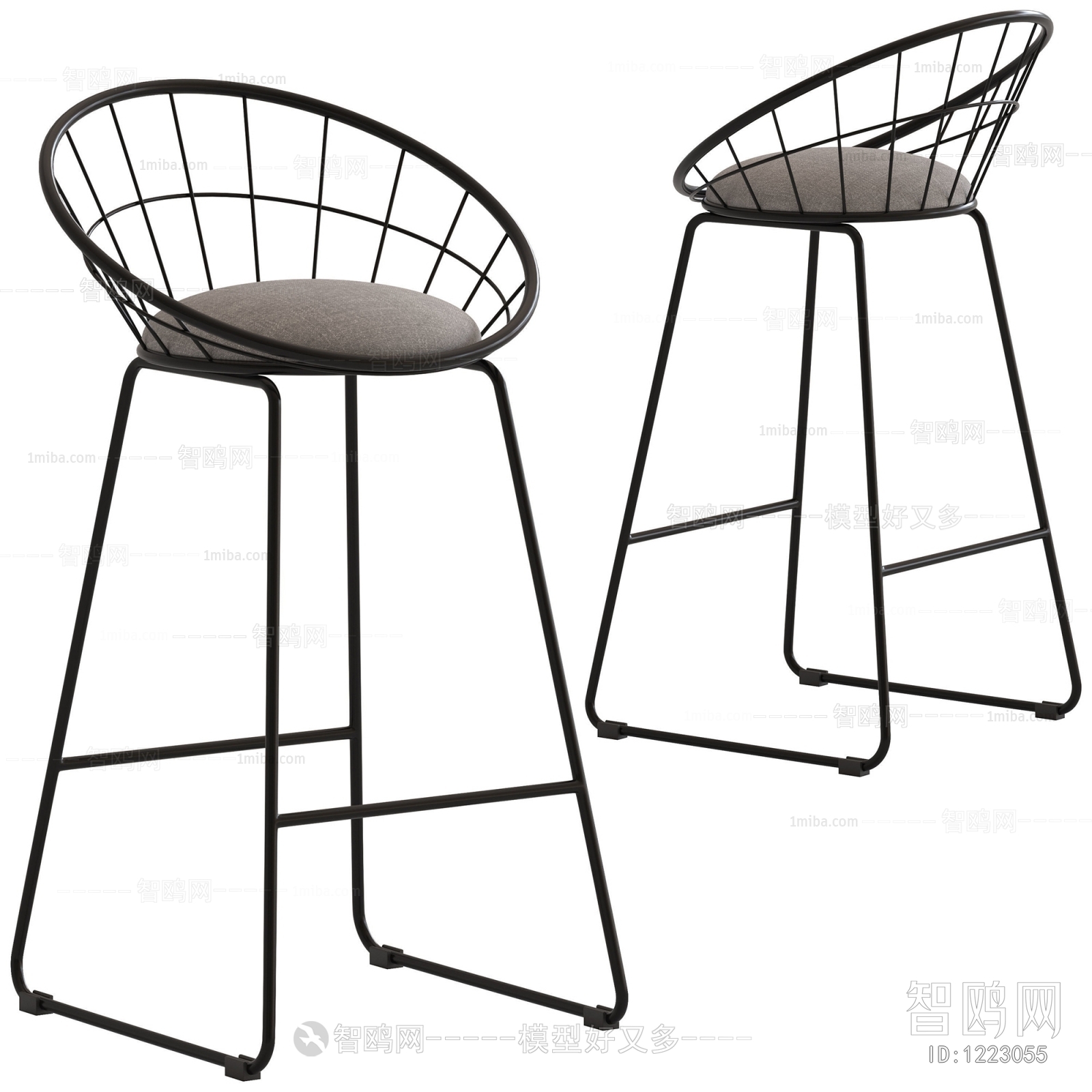 Industrial Style Bar Chair