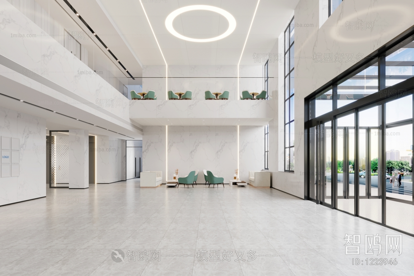 Modern Office Reception Desk