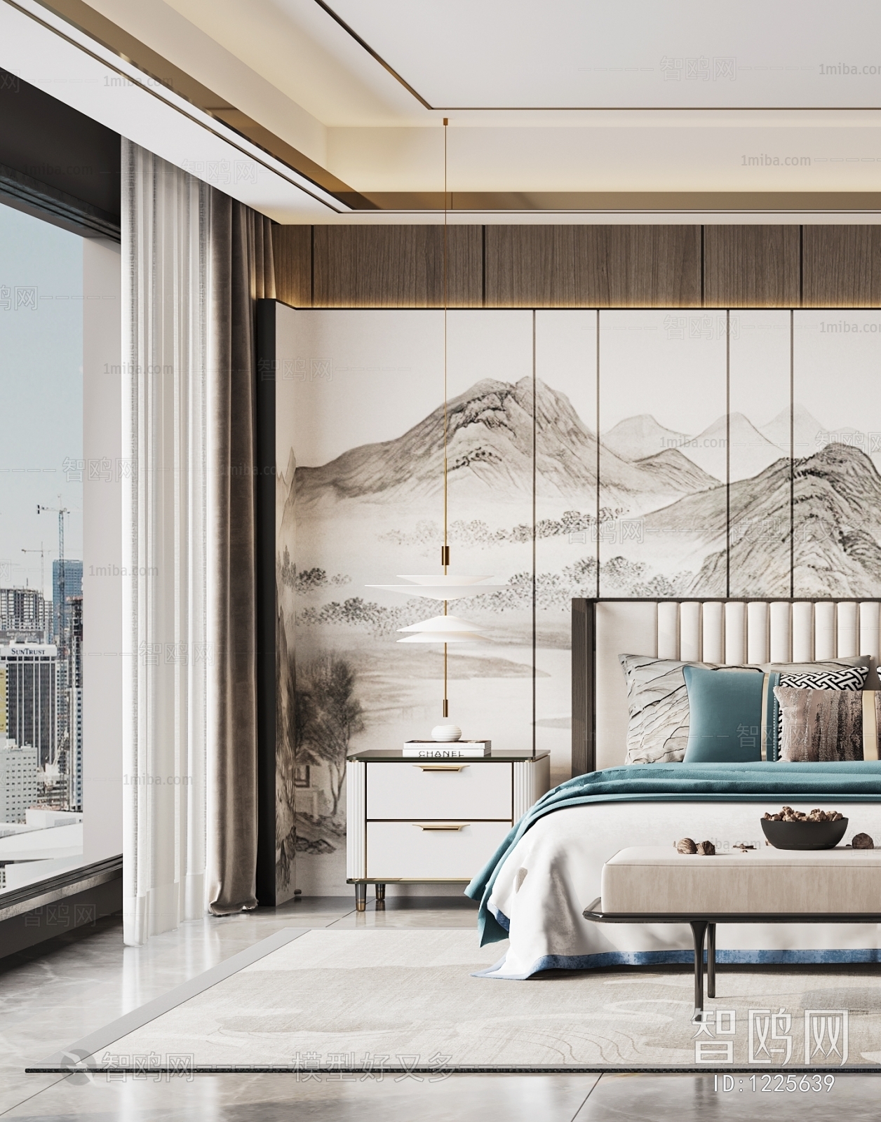 New Chinese Style Bedroom