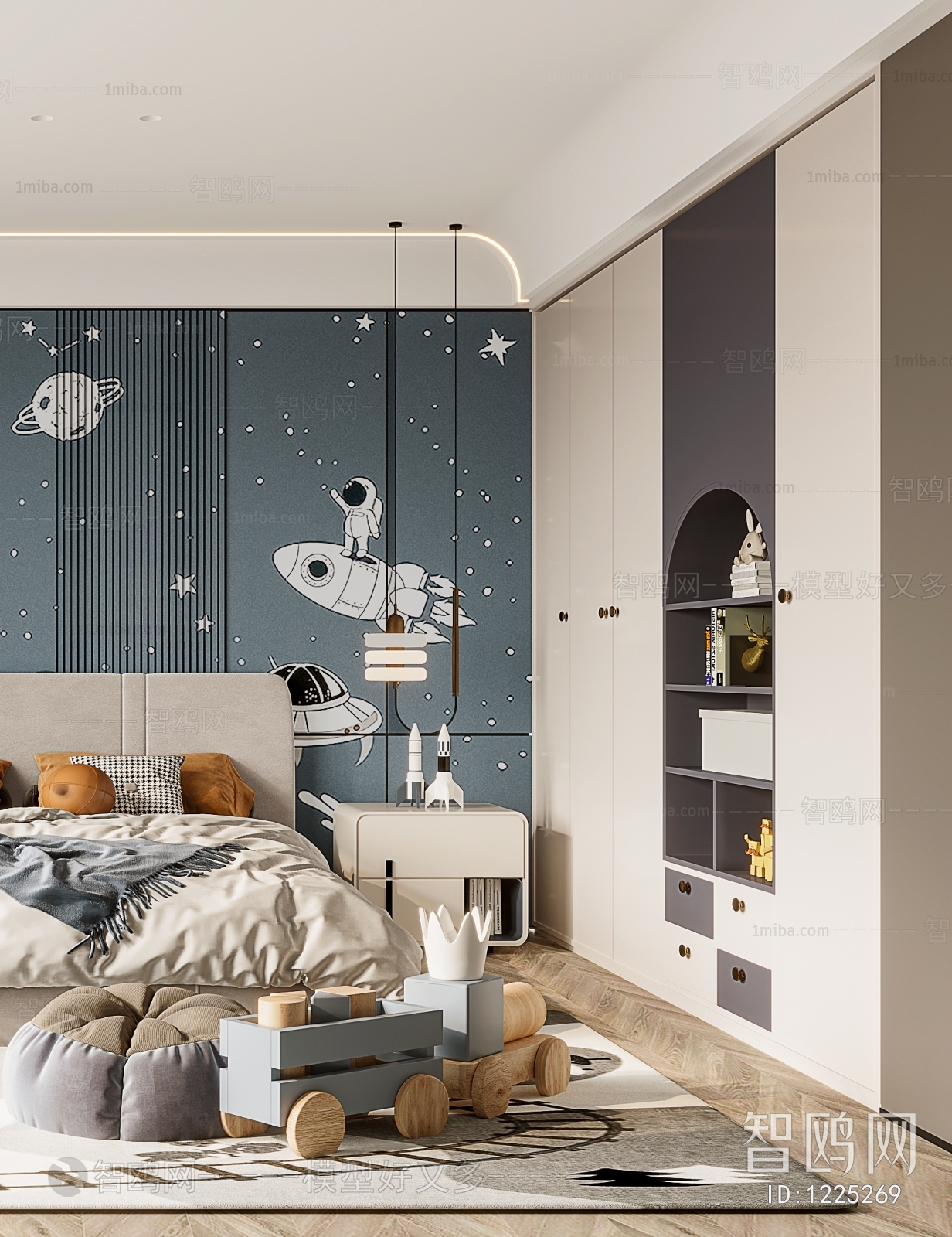 Modern Boy's Room And Son's Room